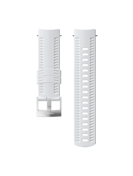 SUUNTO 24mm SILICONE WHITE/STEEL apyrankė